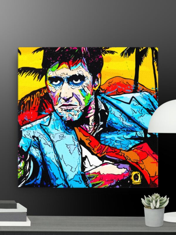 Al Pacino Scarface canvas - 12×12