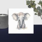 Elephant Nursery canvas