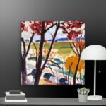 Bright Flower Scene canvas