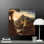 Evening landscape  canvas