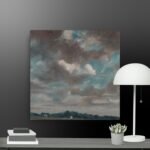 Grey clouds canvas