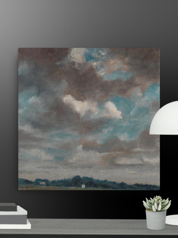 Grey clouds canvas - 12×12