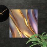 Gold and purple  canvas