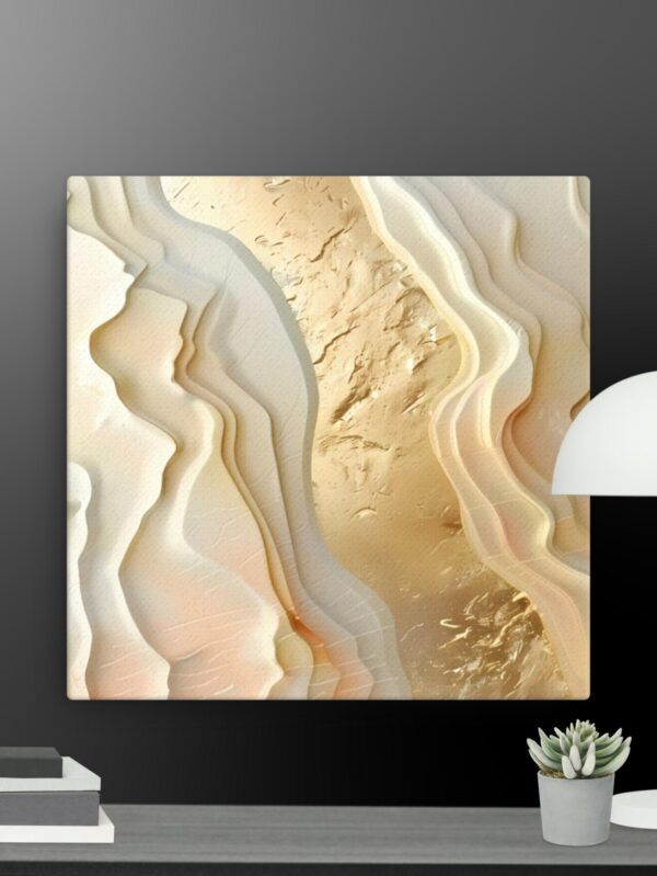 Gold sand effect canvas - 12×12