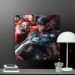 Captain America Iron Man canvas