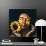 Beauty Scene with Sunflower canvas