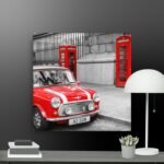 Red mini scene canvas