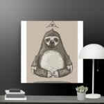 Sleeping sloth canvas