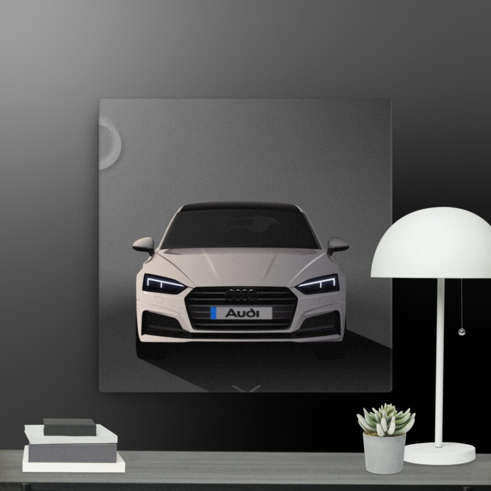 White audi canvas