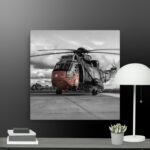 Helicopter scene canvas