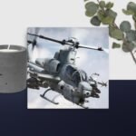 Moving helicopter scene canvas