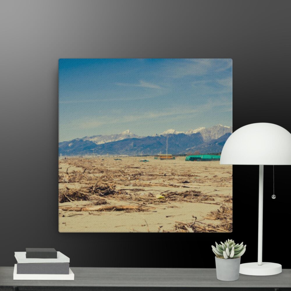 Italy beach scene canvas