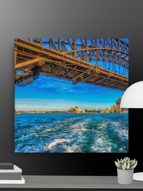 Bridge scene canvas - 12×12