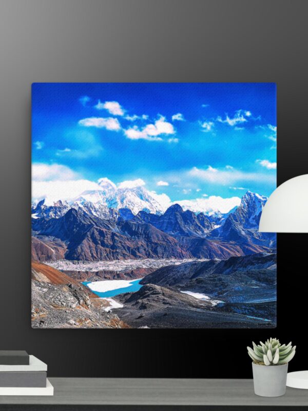 Mountain scene canvas - 12×12