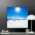 Ski slopes canvas