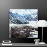 In the mountains canvas