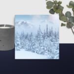 Snowy scene canvas