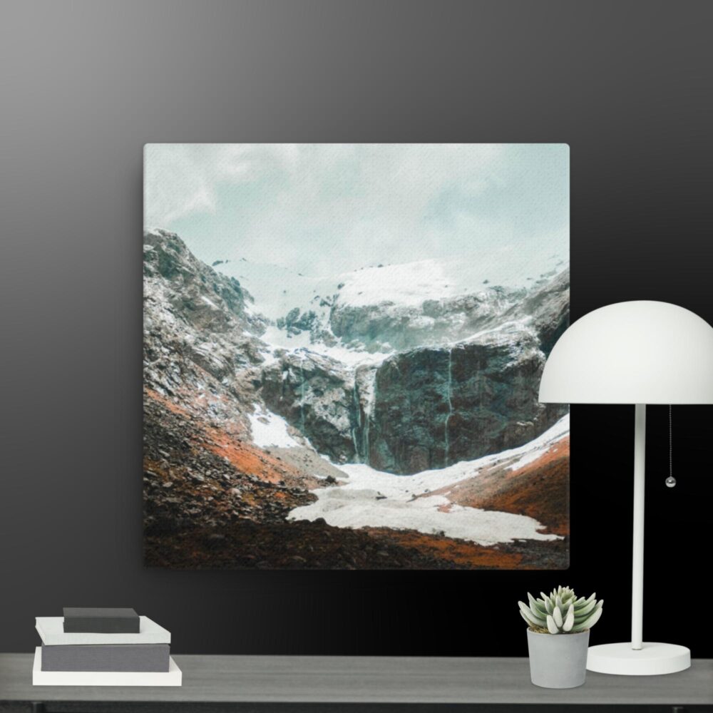 Snow in the caves canvas