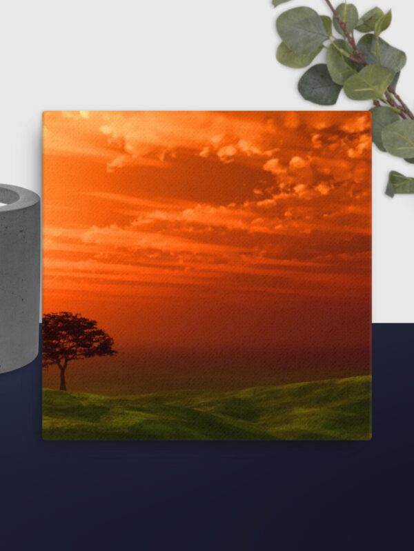 Orange skies canvas - 12×12