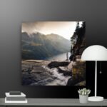 Dark nature scene canvas