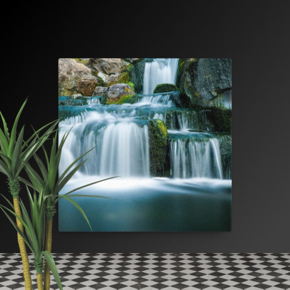 Multi waterfall scene canvas