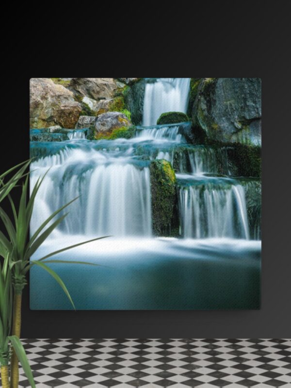 Multi waterfall scene canvas - 12×12