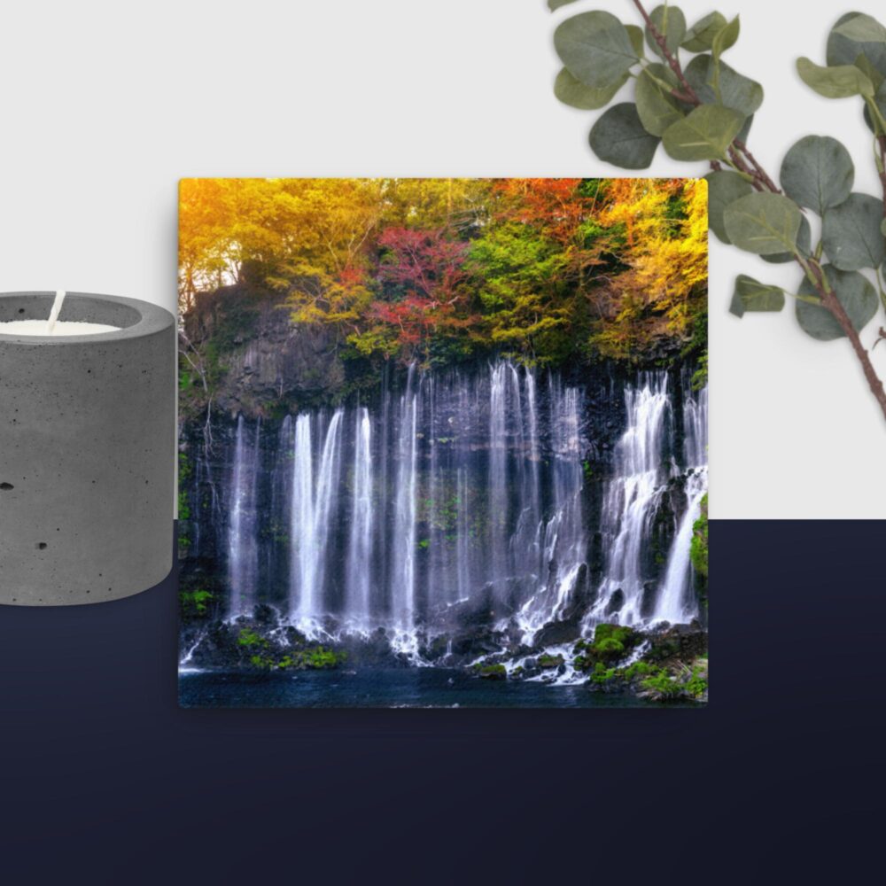 Stunning waterfall scene canvas