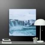 Cold water scene canvas