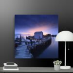 Dark morning scene canvas