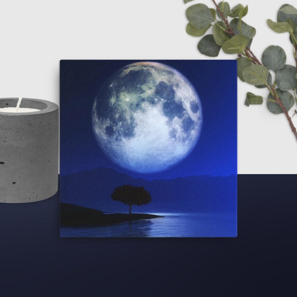 The moon canvas