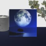 The moon canvas