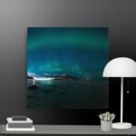 Sparkling green aura scene canvas
