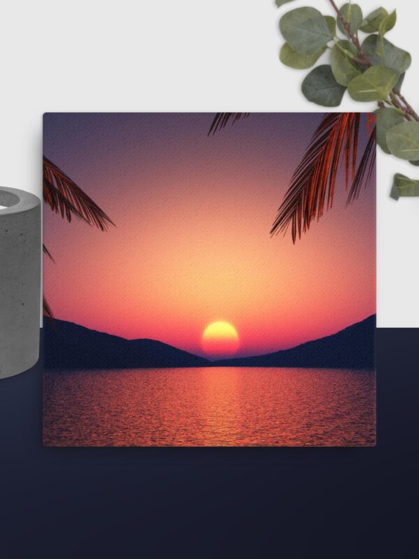 Beautiful sunset canvas - 12×12