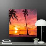 Tropical beach canvas