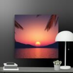 The sunset Thin canvas