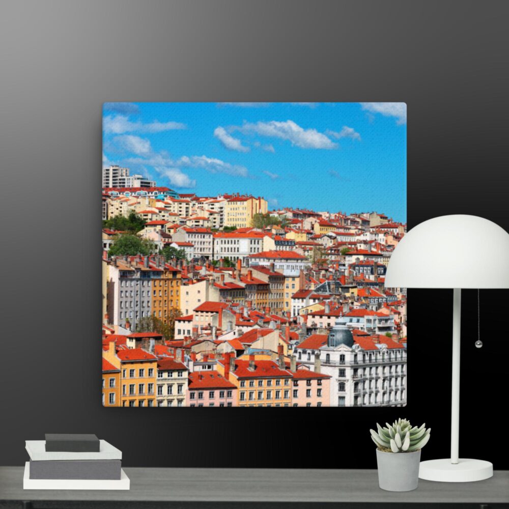 Spanish town canvas