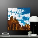 In the desert canvas