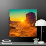 Morning sunlight in canvas