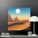 The pyramids canvas