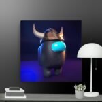 TAmong us gaming character canvas