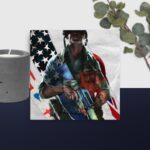 Call of duty flag scene canvas