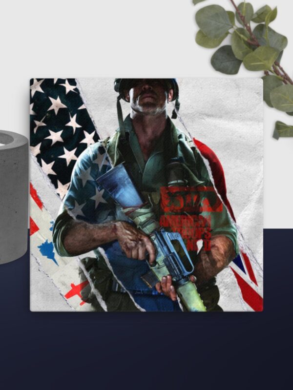 Call of duty flag scene canvas - 12×12