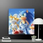 Sonic and friends canvas