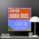 Super mario bros gaming canvas