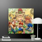 Super mario and friends scene canvas