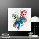 Mario and luigi canvas