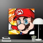 Mario close up canvas