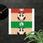 Mario vs Luigi canvas