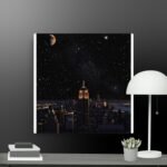 new York at night canvas