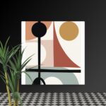 Mixed bohemian shapes canvas